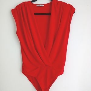 Zara Red Bodysuit